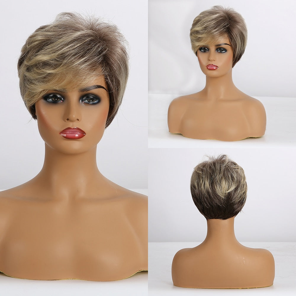 CHYLEANNA  Straight Bob Wigs with Bangs