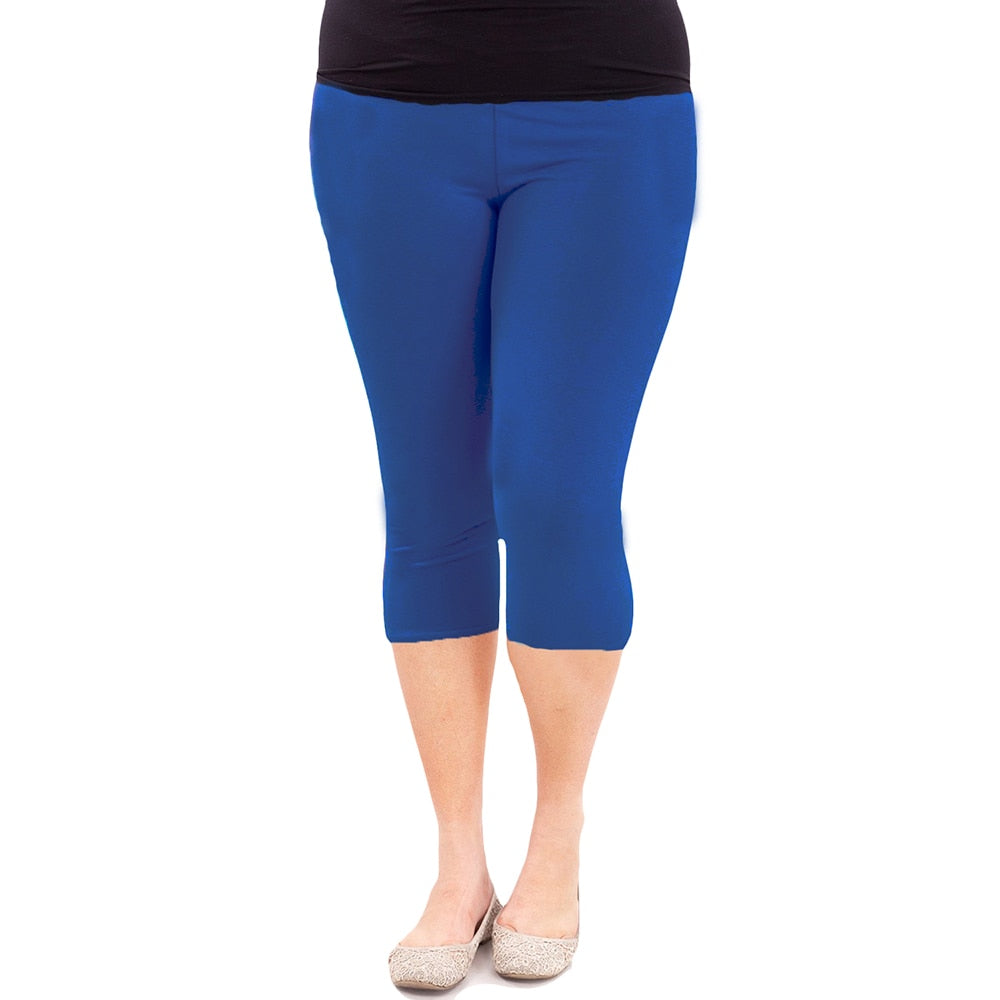 CHYLEIGH  Plus Size Cotton Elastic Stretch Pants