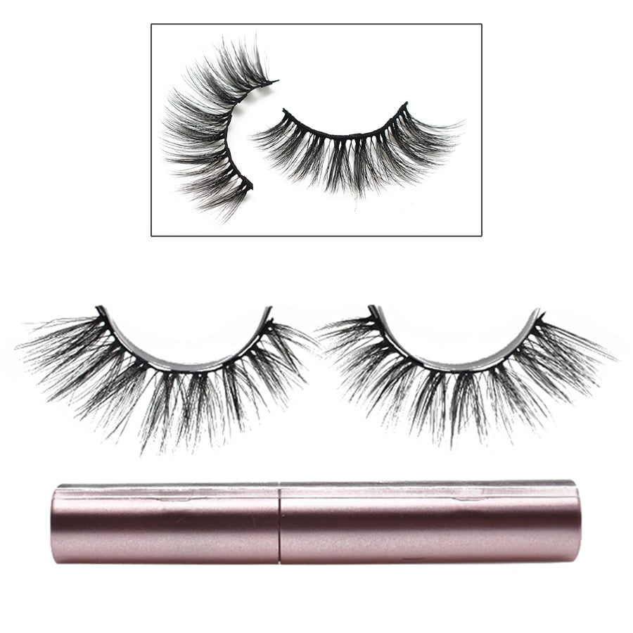 CHYLEANNA  Natural Magnetic Eyelashes With Applicator