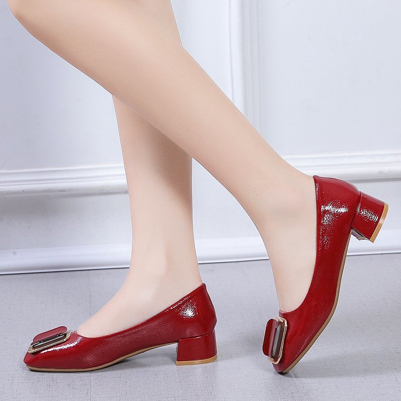 CHYLEANNA   Square Buckle Shoes
