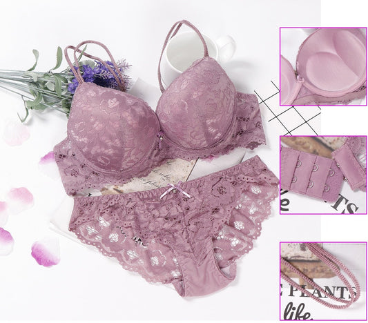 CHYLEANNA  Floral Lace Bra Set