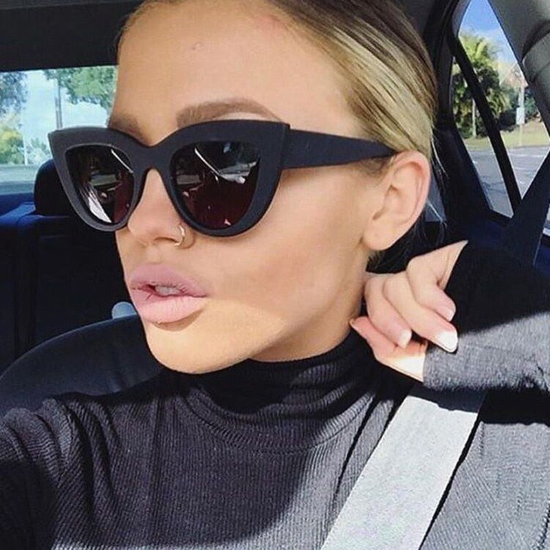 CHYLEANNA  Thick Rim Cat Eye Sunglasses