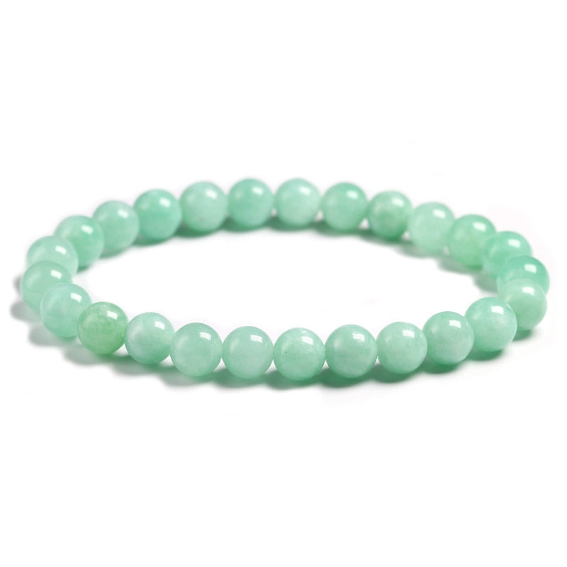 CHYLEANNA  Burmese Green Jade Beads Bracelet