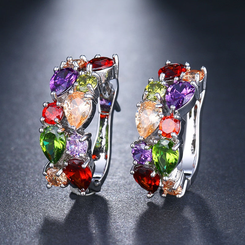 CHYLEANNA  Luxury Flash Zircon Ear Studs