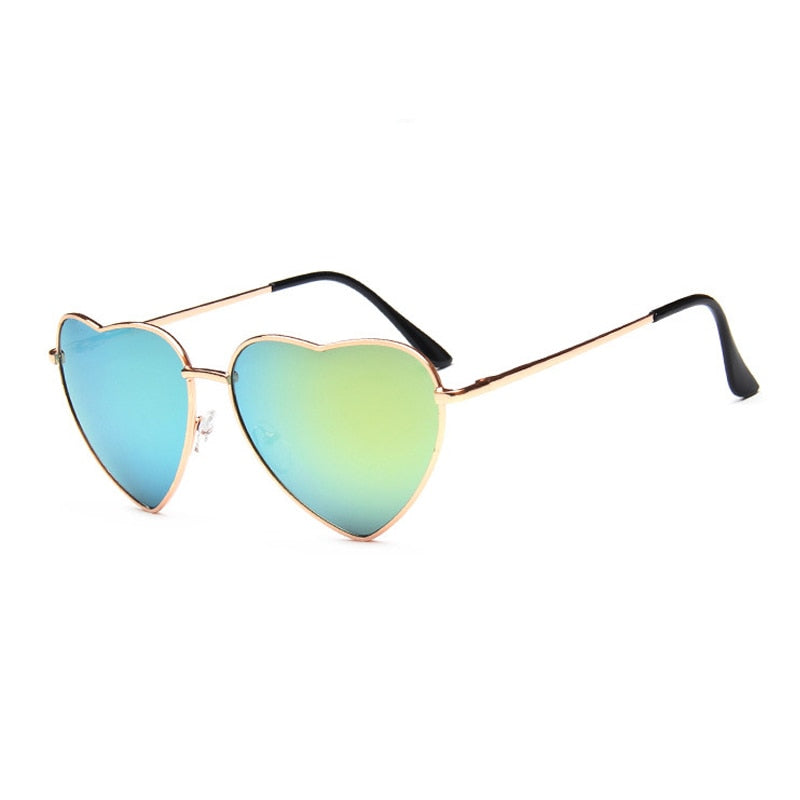 CHYLEANNA  Retro Mirror Heart Sunglasses