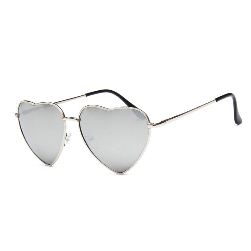 CHYLEANNA  Retro Mirror Heart Sunglasses