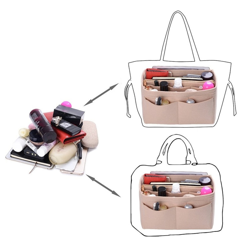 CHYLEIGH  Insert Bag - Multi-Functional Cosmetic Bag