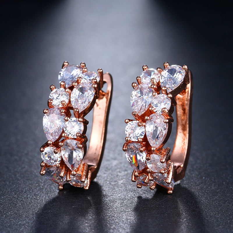 CHYLEANNA  Luxury Flash Zircon Ear Studs