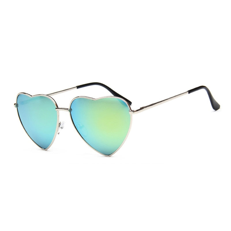 CHYLEANNA  Retro Mirror Heart Sunglasses