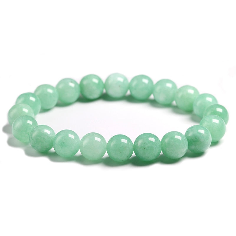 CHYLEANNA  Burmese Green Jade Beads Bracelet