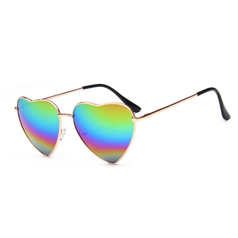 CHYLEANNA  Retro Mirror Heart Sunglasses