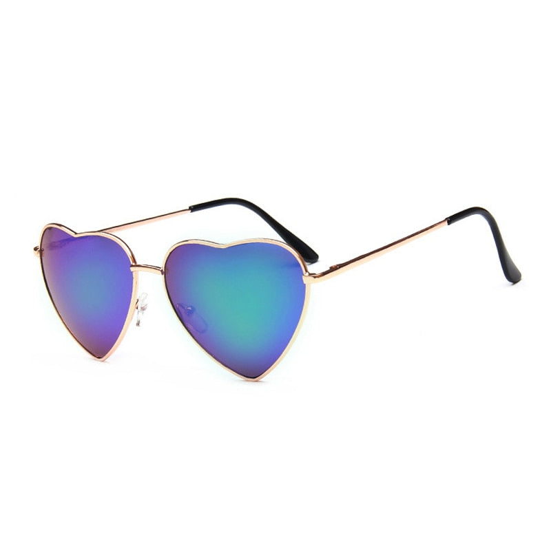 CHYLEANNA  Retro Mirror Heart Sunglasses