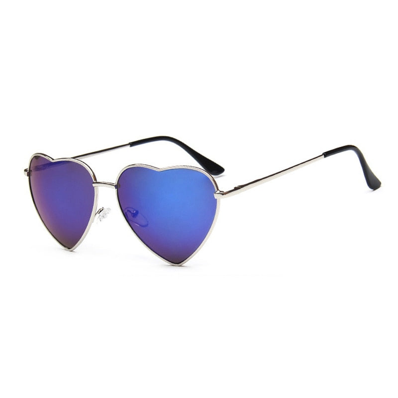 CHYLEANNA  Retro Mirror Heart Sunglasses