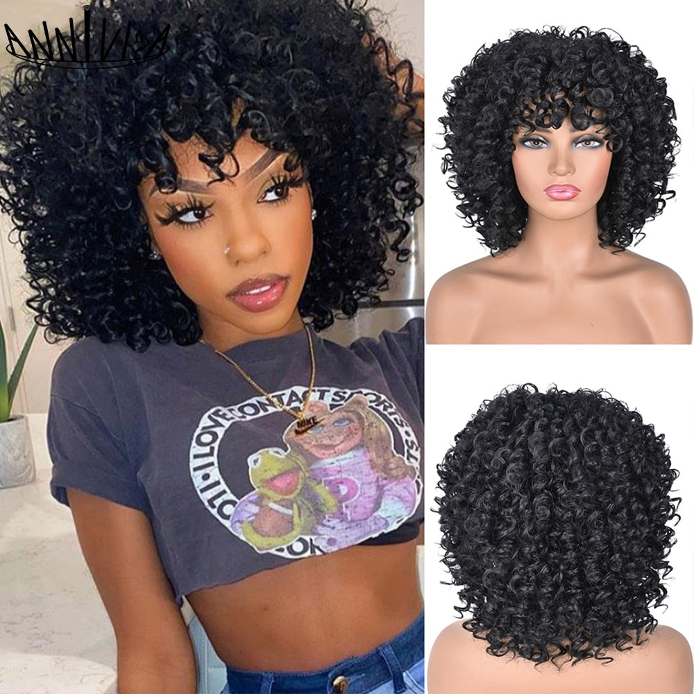 CHYLEANNA  Mixed Brown Synthetic African Wigs