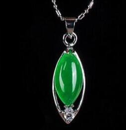 CHYLEANNA  Jade Pendant 925 Sterling Silver Necklace