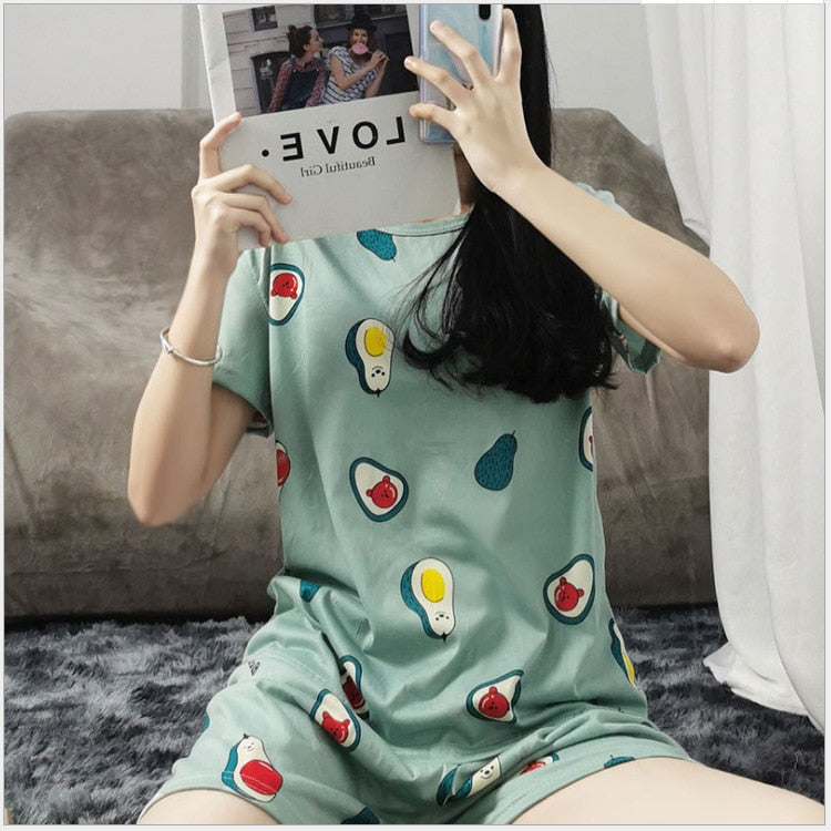 CHYLEANNA  Cartoon Pajamas Set