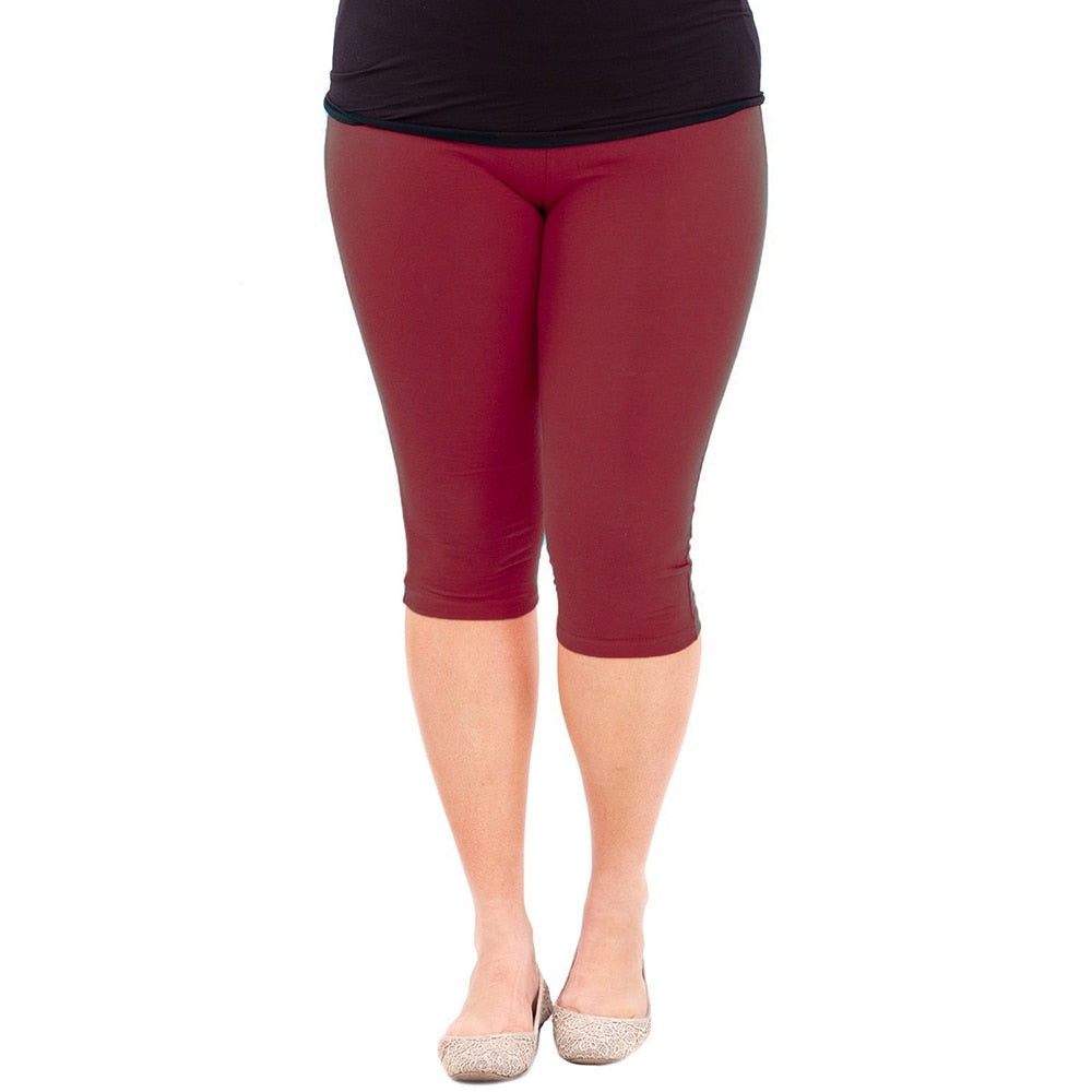 CHYLEIGH  Plus Size Cotton Elastic Stretch Pants