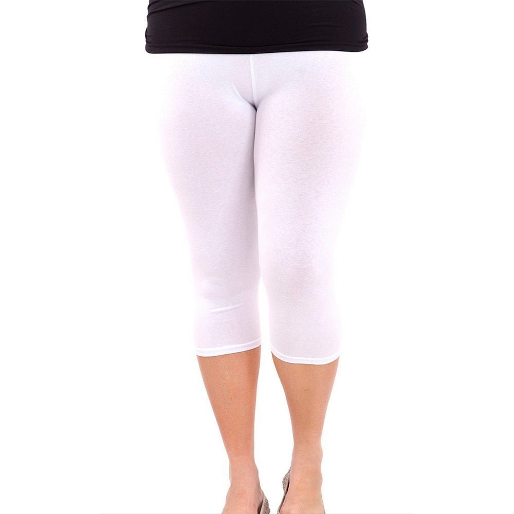 CHYLEIGH  Plus Size Cotton Elastic Stretch Pants