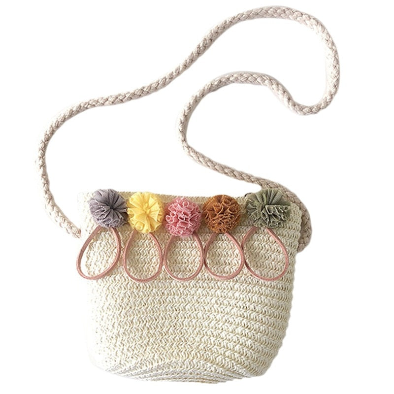 CHYLEANNA   Knitted Straw Satchel Bag