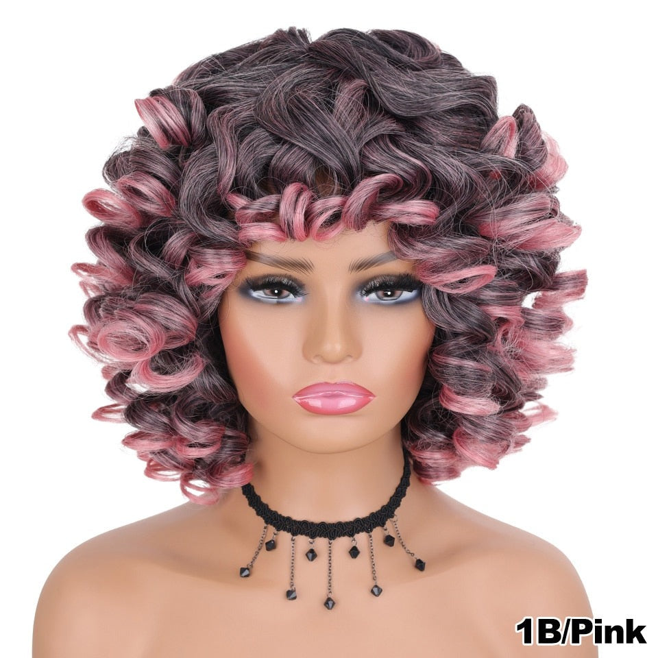 CHYLEANNA  Wavy Wigs With Bangs