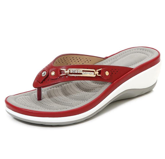 CHYLEANNA  Orthopedic Button Flip Flop