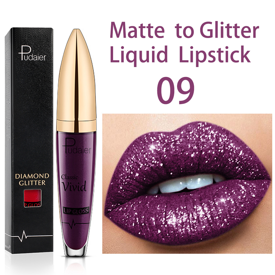 CHYLEANNA Matte tot glanzende glitter diamant vloeibare lippenstift