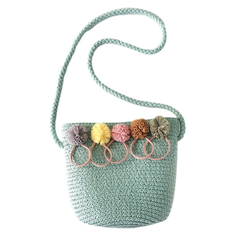 CHYLEANNA   Knitted Straw Satchel Bag