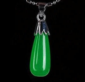 CHYLEANNA  Jade Pendant 925 Sterling Silver Necklace