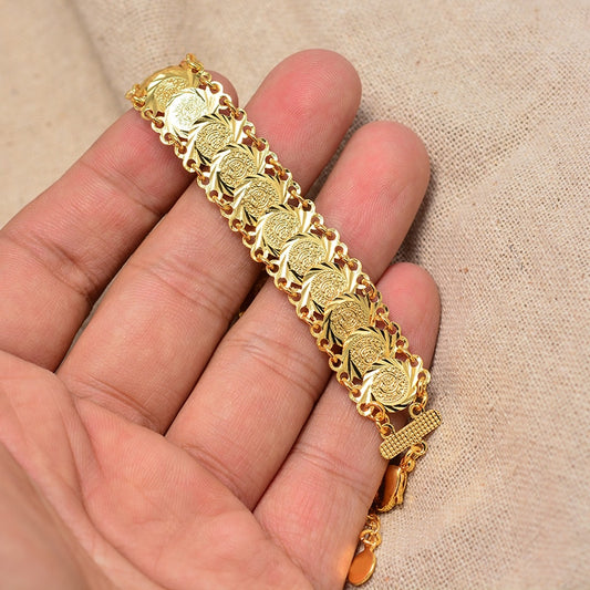 CHYLEANNA  Gold Color Coins Bangles