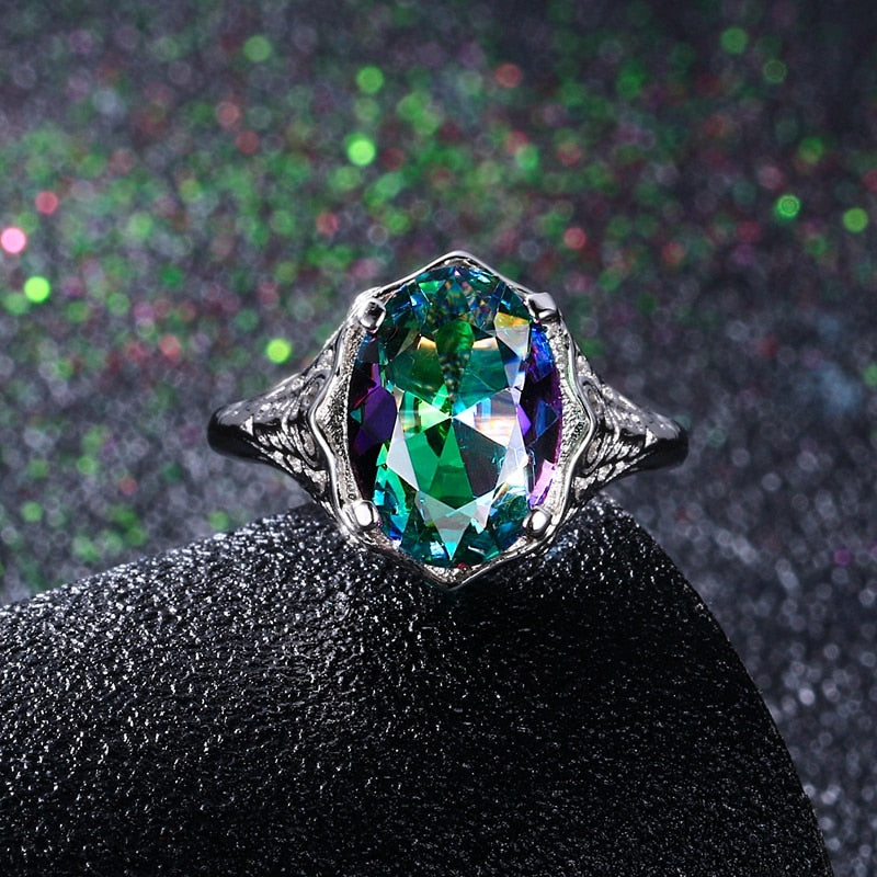 CHYLEANNA  Mystic Topaz Silver Ring