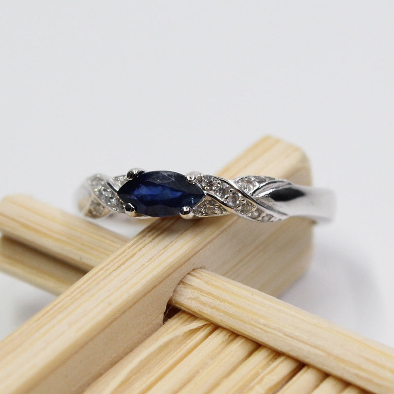 CHYLEANNA  Sapphire 925 Silver Ring