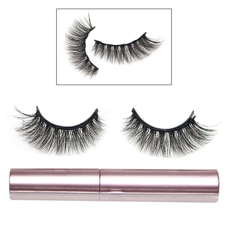 CHYLEANNA  Natural Magnetic Eyelashes With Applicator