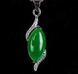 CHYLEANNA  Jade Pendant 925 Sterling Silver Necklace