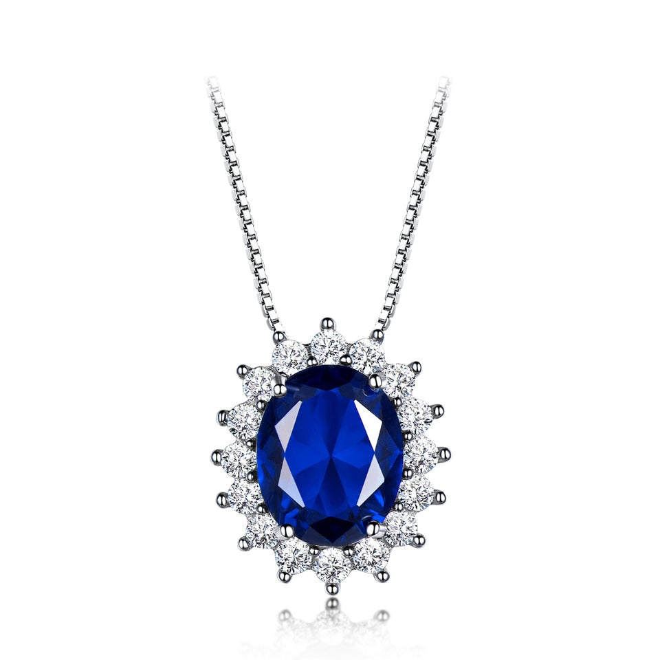 CHYLEANNA  Sparkling Sapphire Pendant Necklace