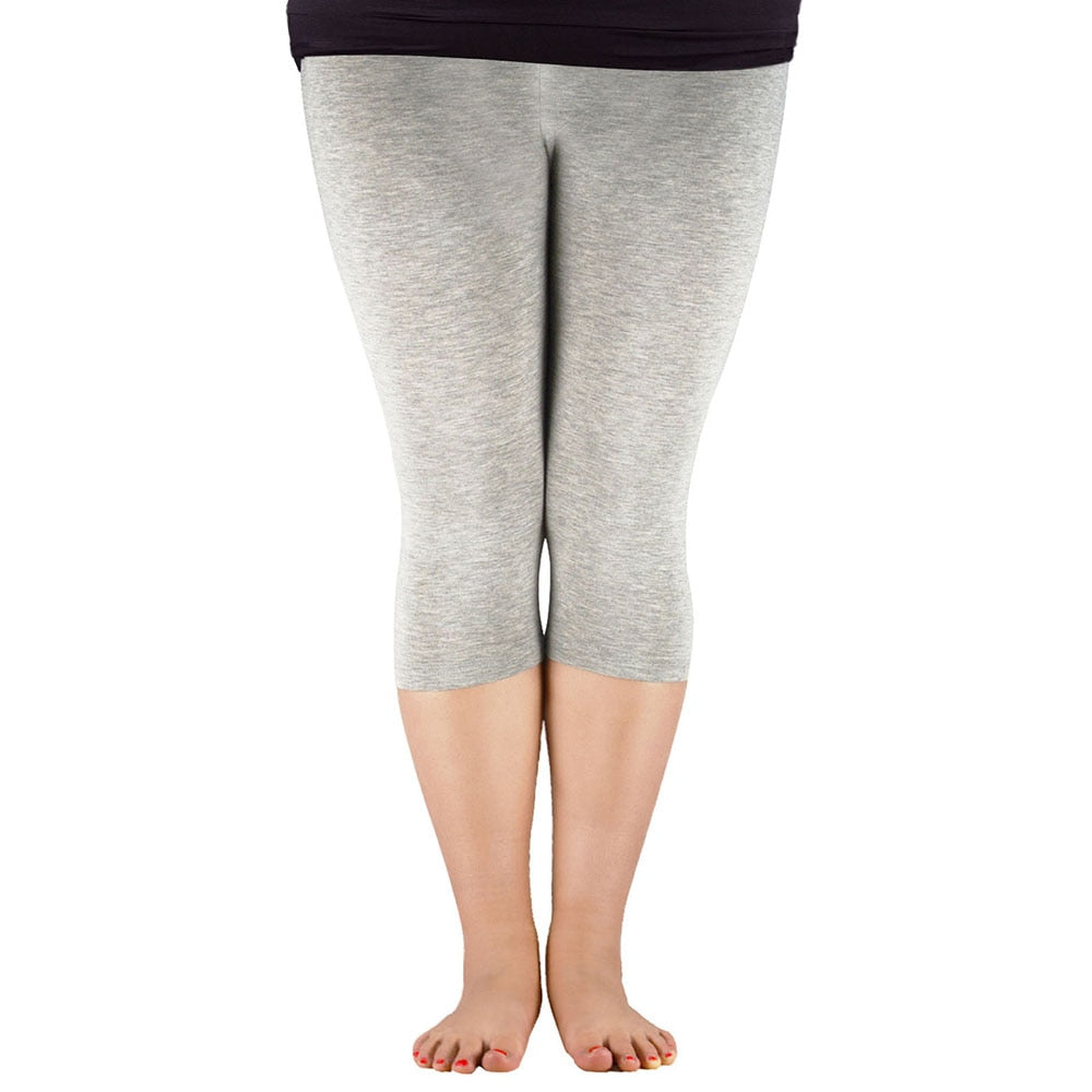 CHYLEIGH  Plus Size Cotton Elastic Stretch Pants