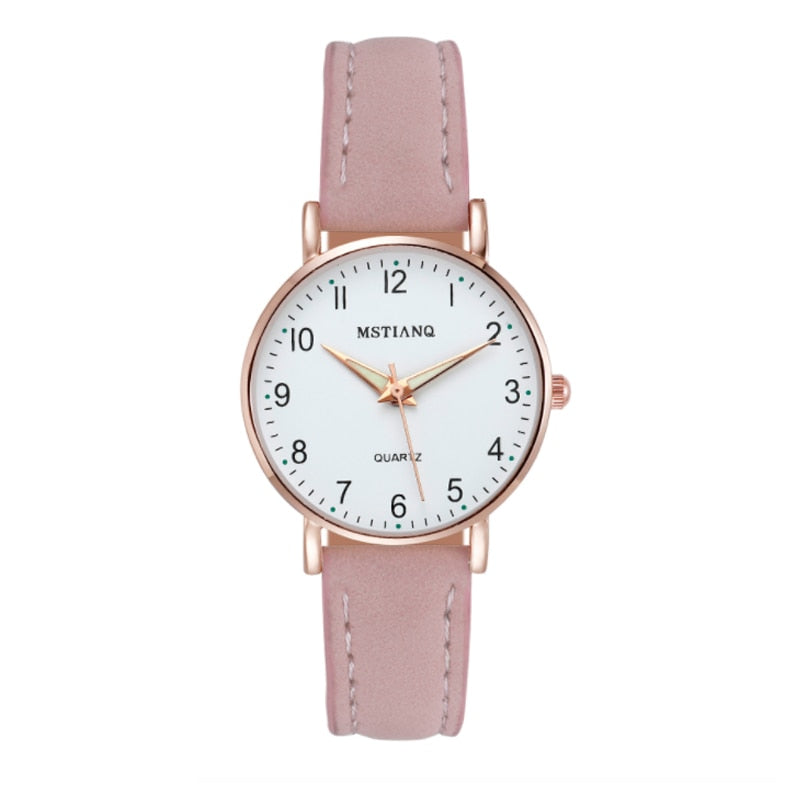 CHYLEANNA  Casual Leather Belt Watch