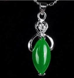 CHYLEANNA Jade hanger 925 sterling zilveren ketting