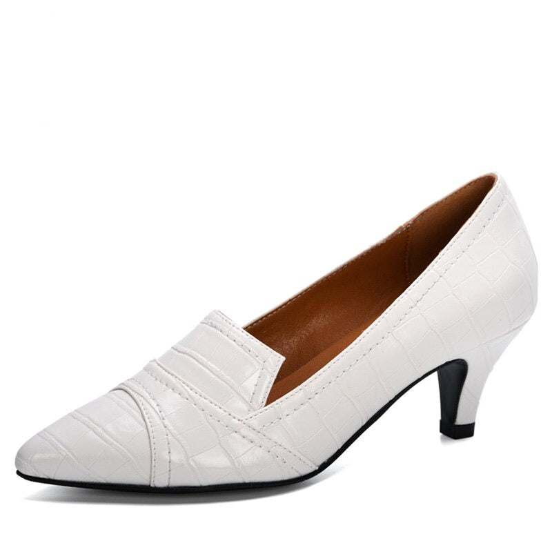 CHYLEANNA  Square Pointed Toe Slip-On Shoes