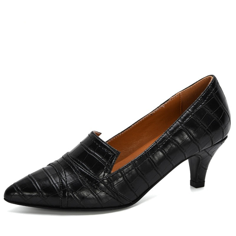 CHYLEANNA  Square Pointed Toe Slip-On Shoes