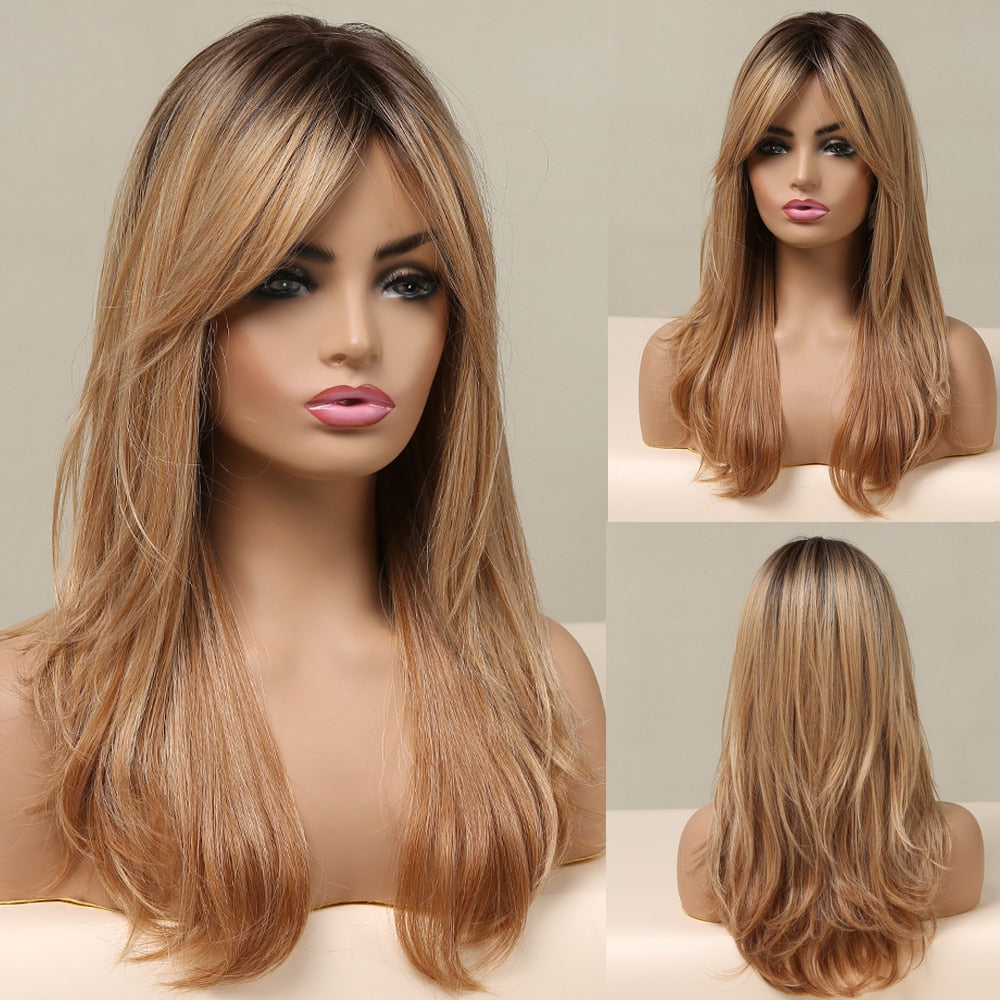 CHYLEANNA  Medium Length Water Wave Synthetic Wig