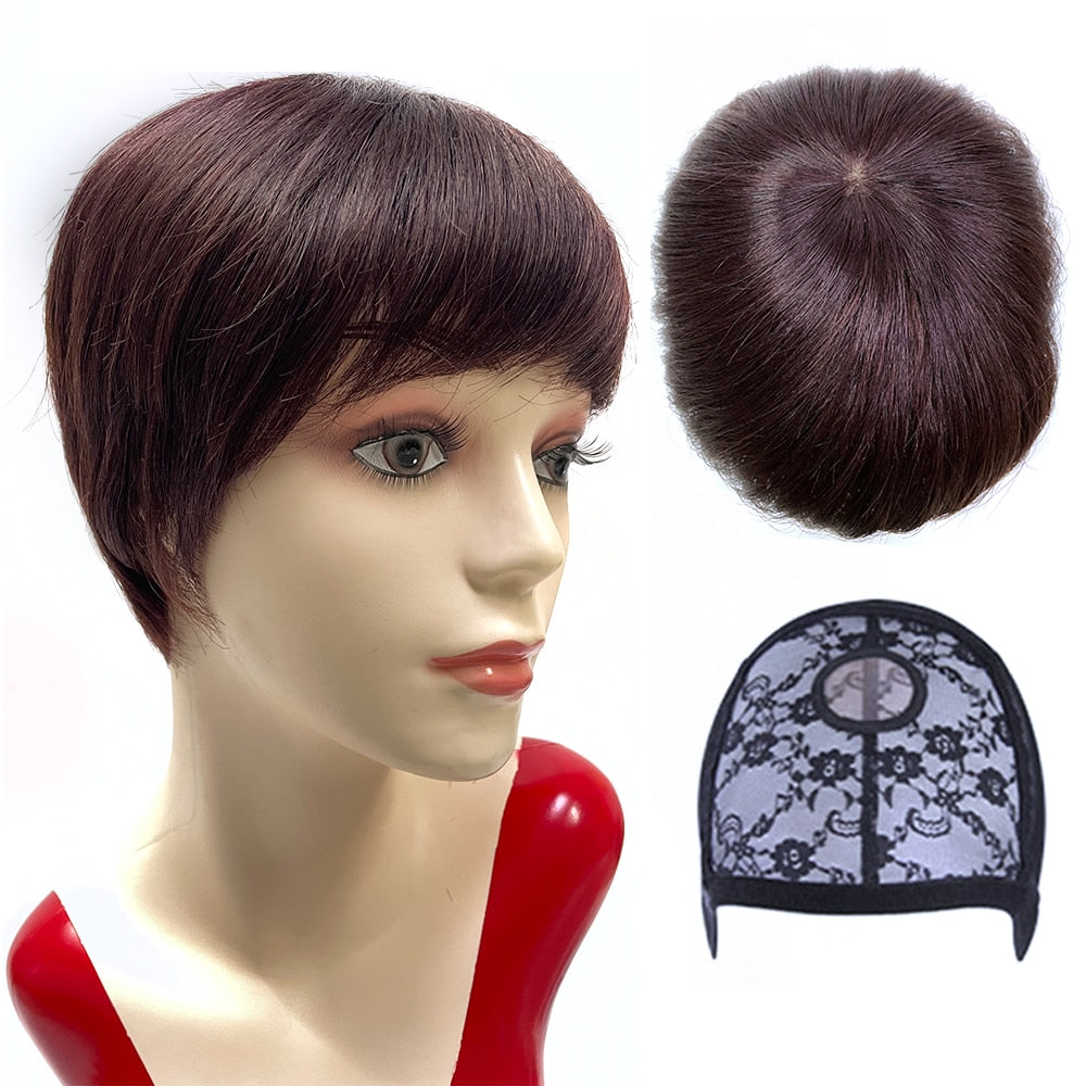 CHYLEANNA  Pixie Cut Brazilian Human Hair Wigs