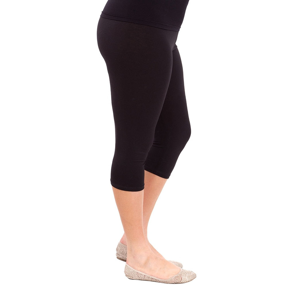 CHYLEIGH  Plus Size Cotton Elastic Stretch Pants