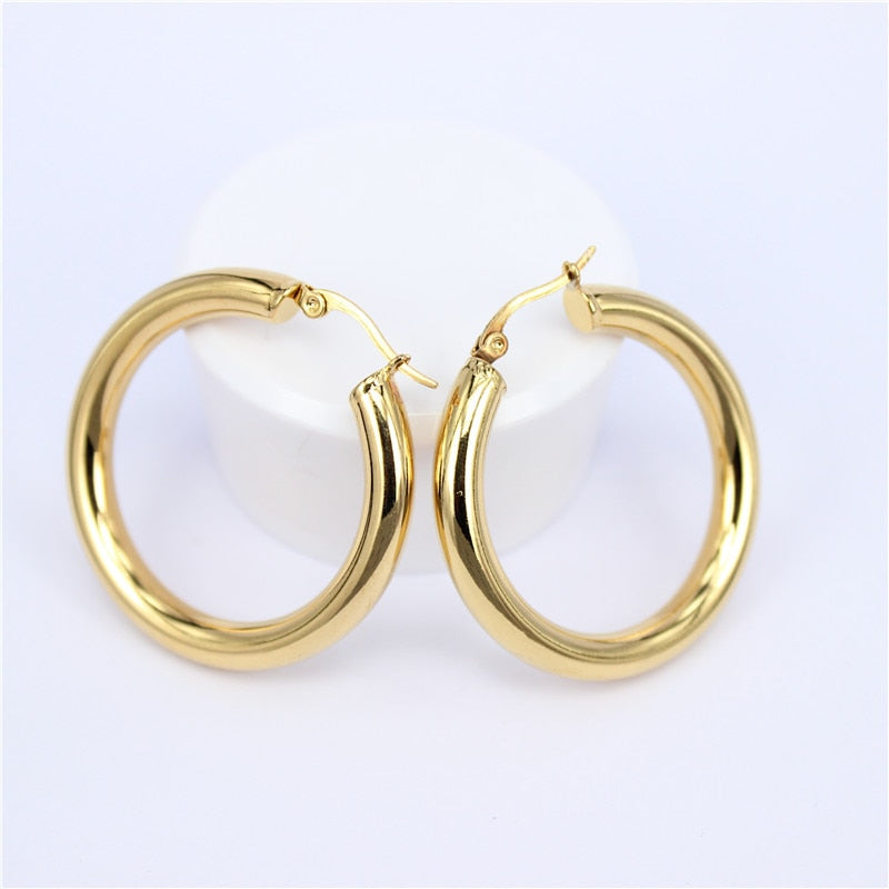 CHYLEANNA  Creole Hoop Earrings