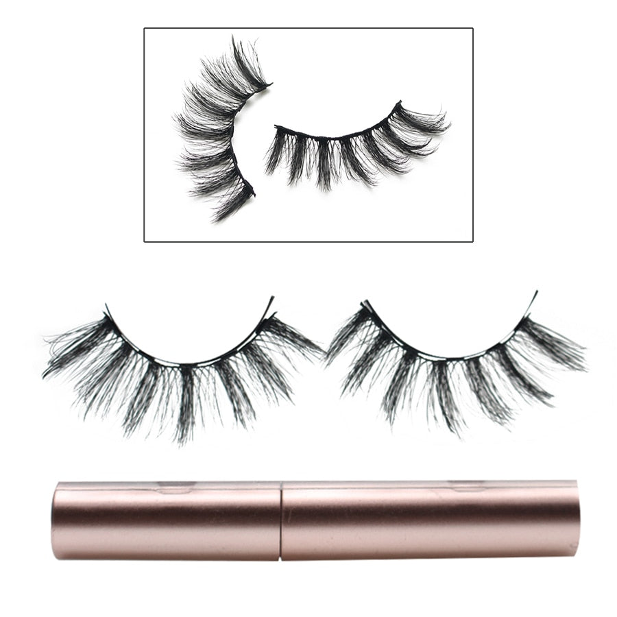 CHYLEANNA  Natural Magnetic Eyelashes With Applicator