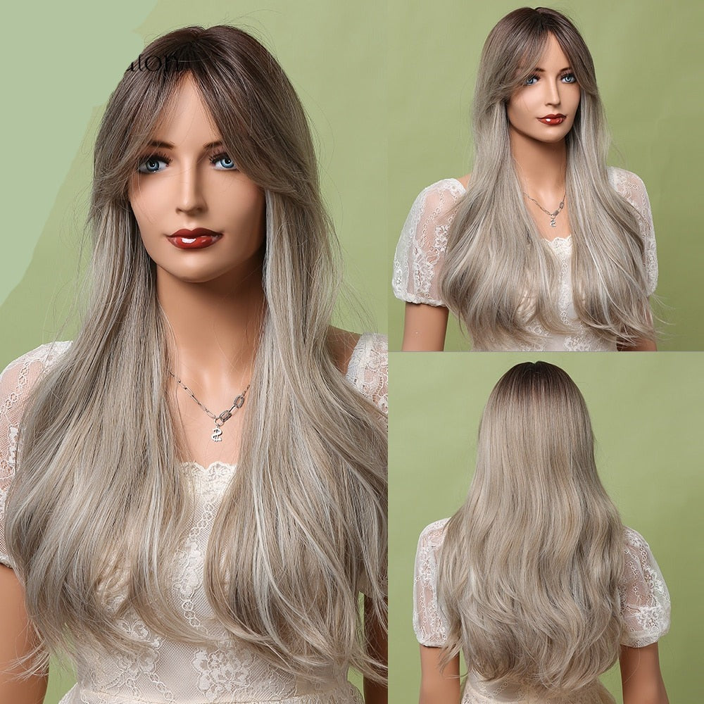 CHYLEANNA  Medium Length Water Wave Synthetic Wig