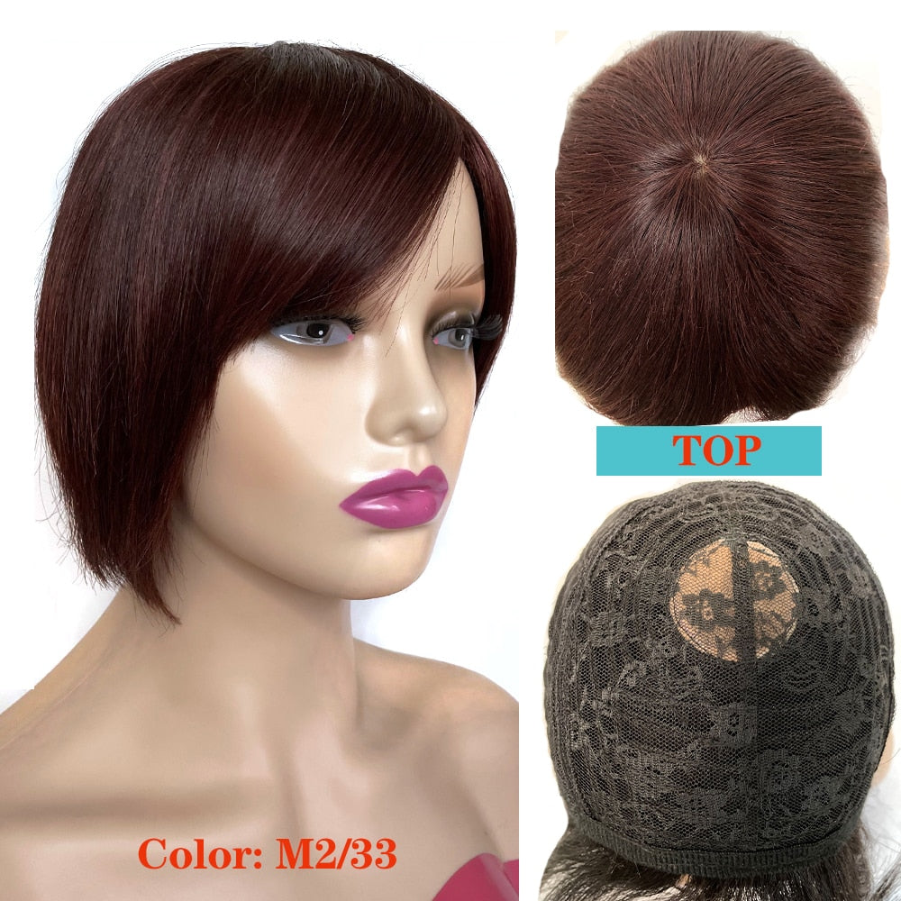 CHYLEANNA  Pixie Cut Brazilian Human Hair Wigs