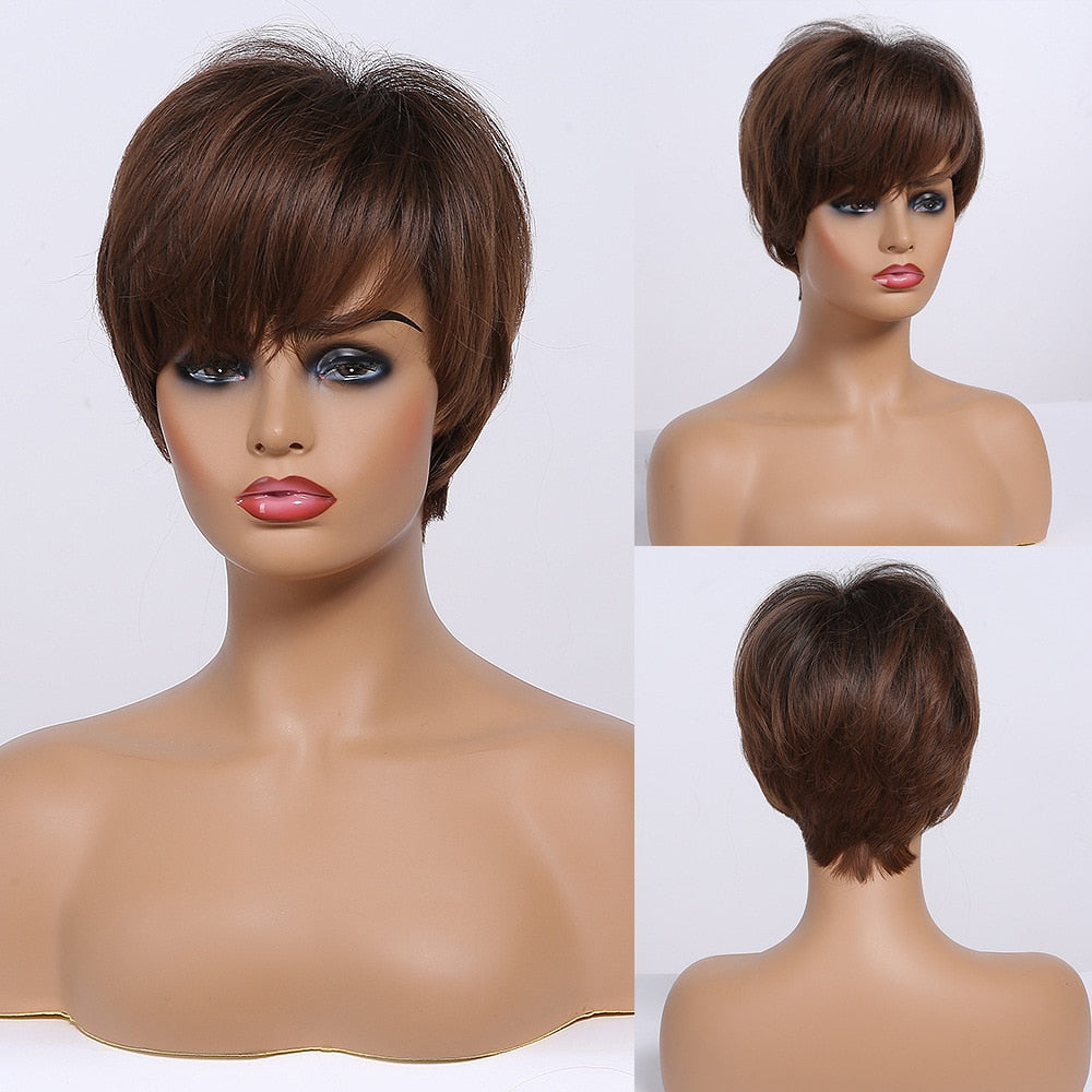 CHYLEANNA  Straight Bob Wigs with Bangs