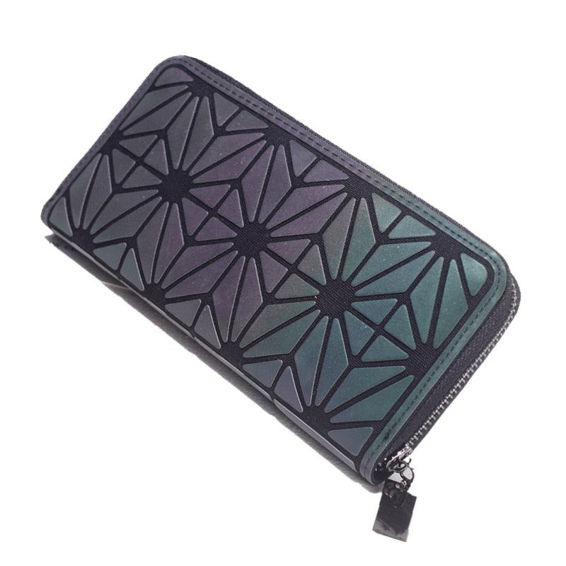 CHYLEANNA   Geometric Luminous Clutch Wallet