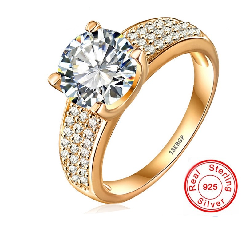 CHYLEANNA  4-Claw 2-Carat Cubic Zirconia Ring