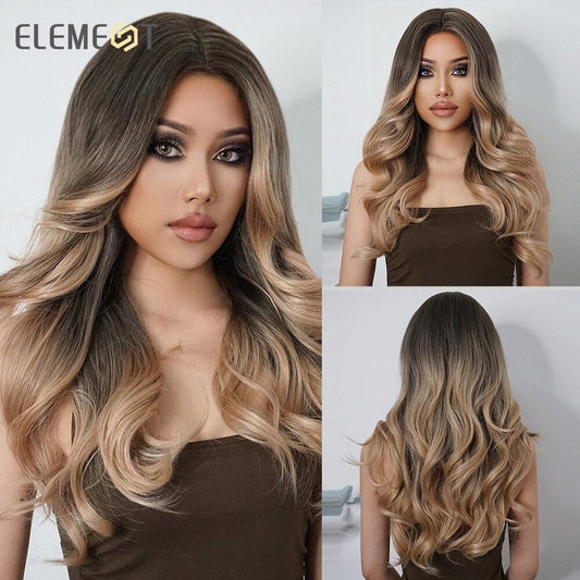 CHYLEANNA  Synthetic Long Wave Highlights Wigs